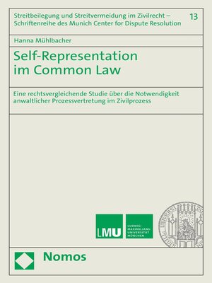 cover image of Self-Representation im Common Law
